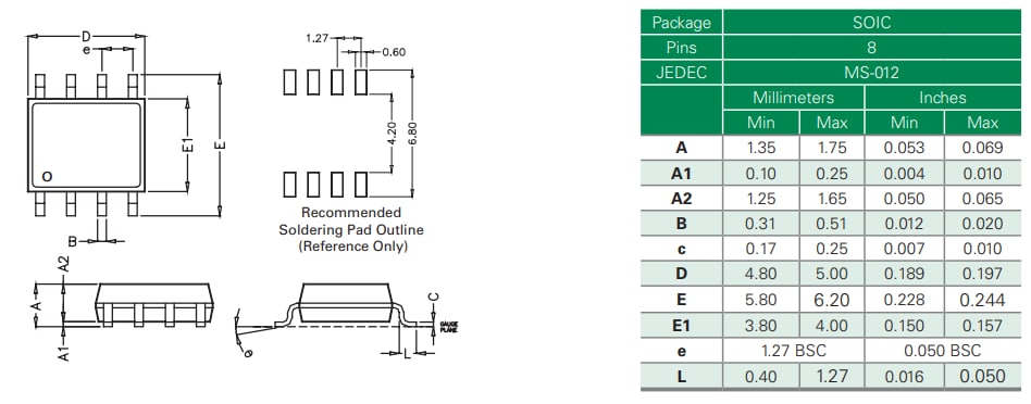 Mechanical Drawing - Littelfuse SP4031 Hybrid Protection Module